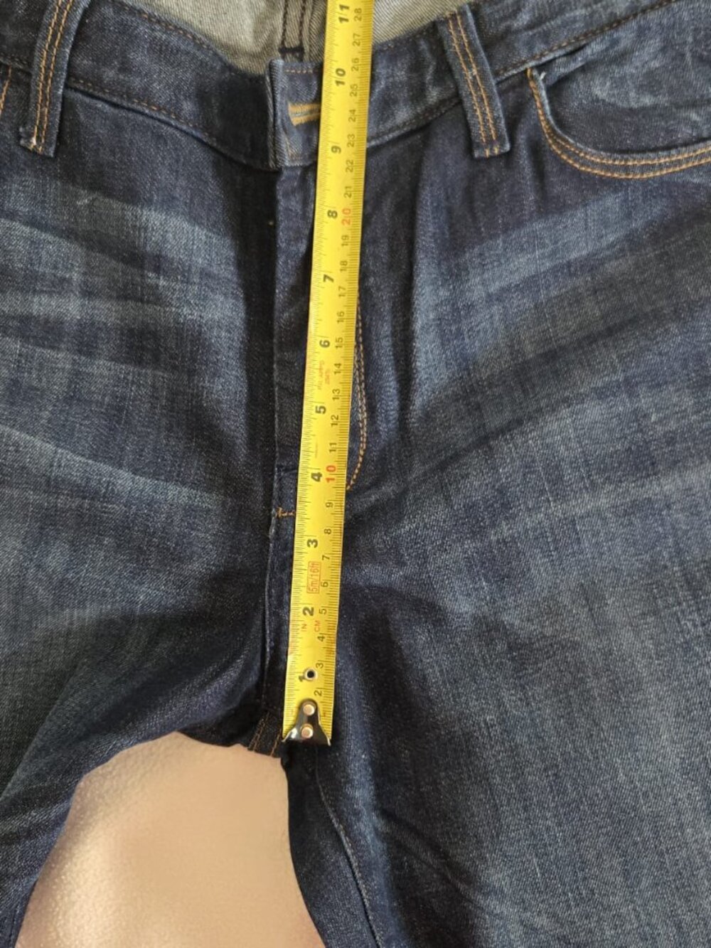 Banana Republic Dark Wash Straight Leg Jeans 32R EUC - Picture 3 of 13